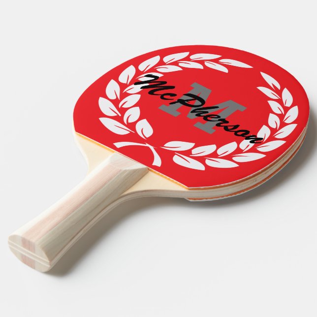 Brott med Victory Wandeand och Monogram/Namn Pingisracket (Frontvinkel)