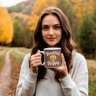 Brött men Lycklig Personlig Kaffemugg