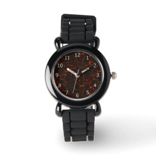 Brött moln jord Sten Volcano Lava Armbandsur