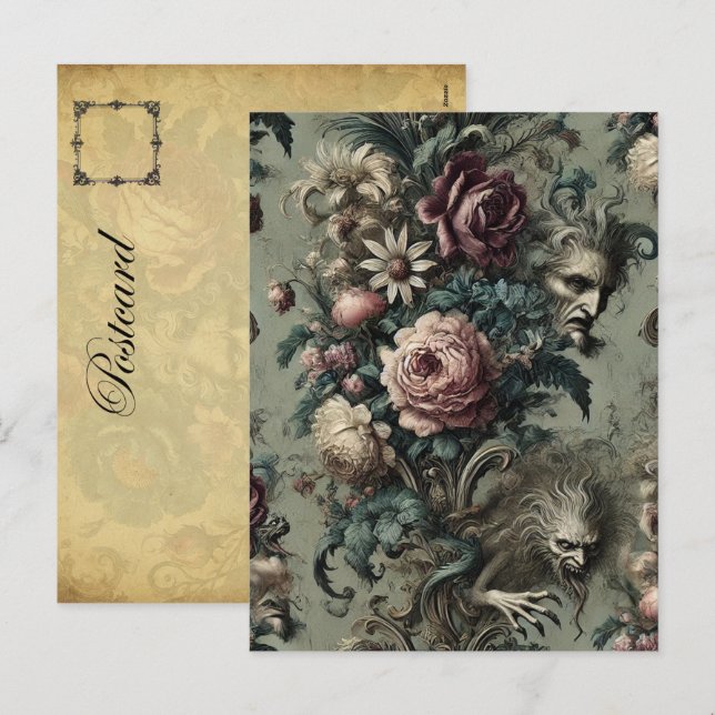 Brott mot Eldridge - Gothic Victorian Helg Vykort (Fram/baksida)