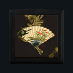 Brott mot orientaliskt Fläkt med Blommigt Design Minnesask<br><div class="desc">Färgning av ett krimpat orientaliskt fläkt med blommigt. Med den svarta bakgrunden kan färg på fläkt stoppa utskriften. Håll ut den här på väggen och njut!</div>