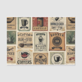 Brött nostalgi: Vintage Coffee Art Collage