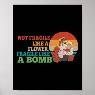 Brött som en blomma men en bombb feminist 2 poster