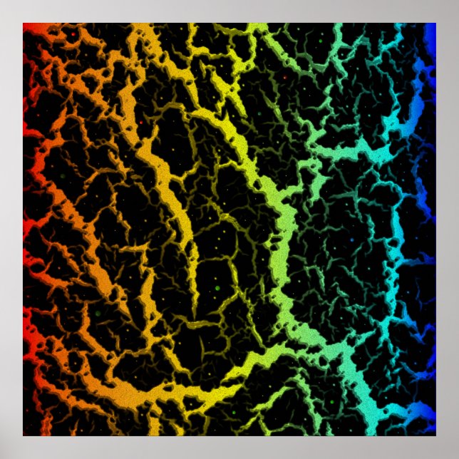 Brött Space Lava - Värme ROYCB Poster (Framsidan)