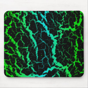 Brött utrymme - Lava - Grönt/cyan Musmatta