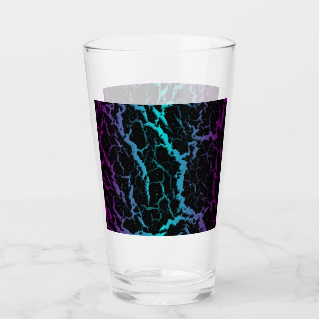 Brött utrymme Lava - Lila/cyan Glaskopp (Framsida)