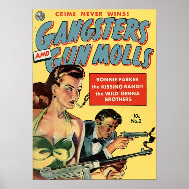 Brott vinner aldrig poster (Framsidan)