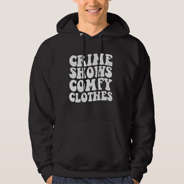 Brott visar kompakt kläder - mörderskor och sann f hoodie (Framsida)