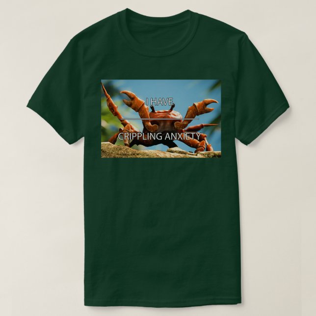Brottande ångestkrabba Rave Classic TShirt T Shirt (Design framsida)
