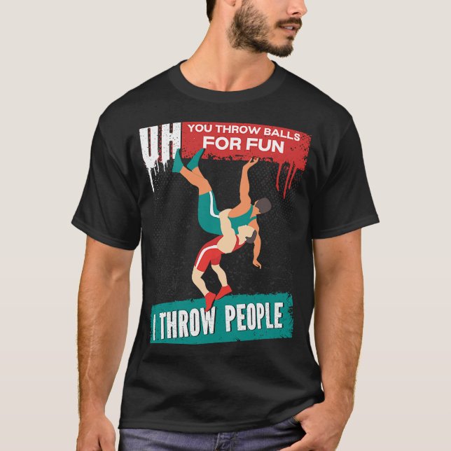 brottande citat som du kastar Bollar för Roligt so T Shirt (Framsida)