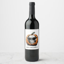 Brottande Jack O' Lantern Grinning Skull Halloween