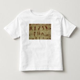 Brottare specificerar från en gravväggmålning tee shirt