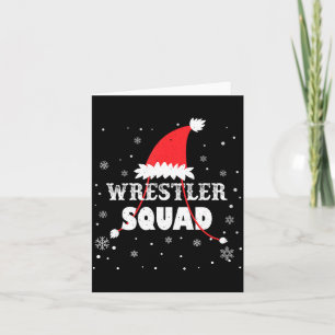 Brottare Squad jul brottning Matchning jul Kort