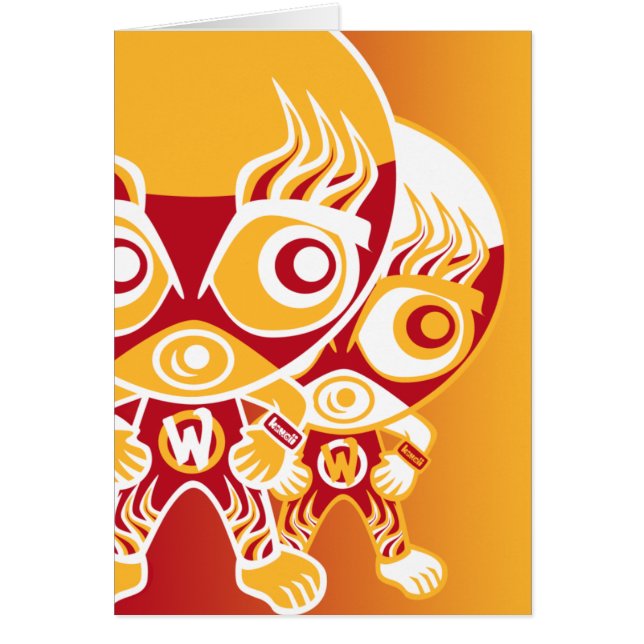 Brottaremaskot Hälsningskort (Framsidan)