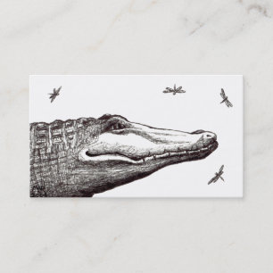 Brottaren för krokodilalligatortrapper turnerar visitkort
