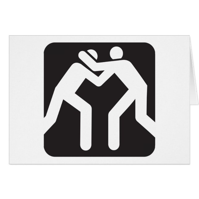 Brottaresymbol Hälsningskort (Framsidan Horizontal)