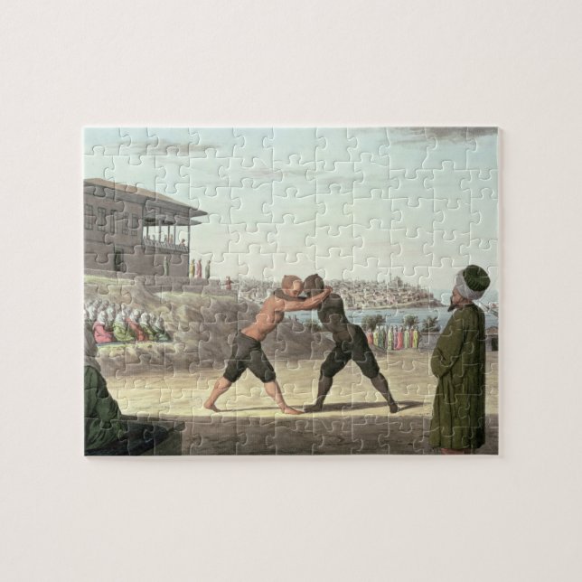 Brottas matchen, Constantinople (w/c på papper) Pussel (Horisontell)