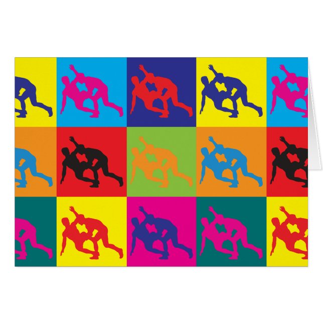 Brottas popkonst hälsningskort (Framsidan Horizontal)