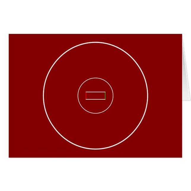 Brottas som är mattt hälsningskort (Framsidan Horizontal)