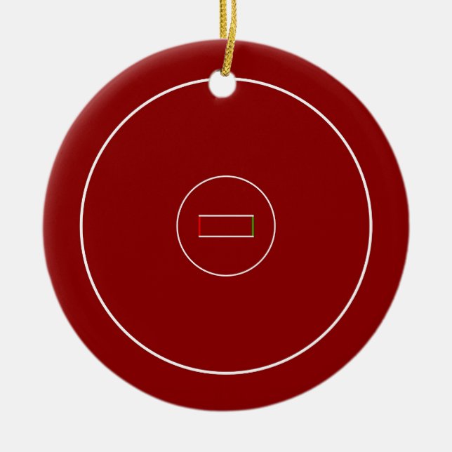Brottas som är mattt julgransprydnad keramik (Framsidan)