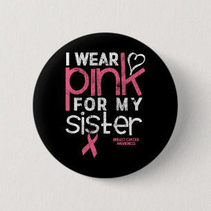 Brötthetsmedvetande Shirt Bära Rosa Sister Bre Knapp