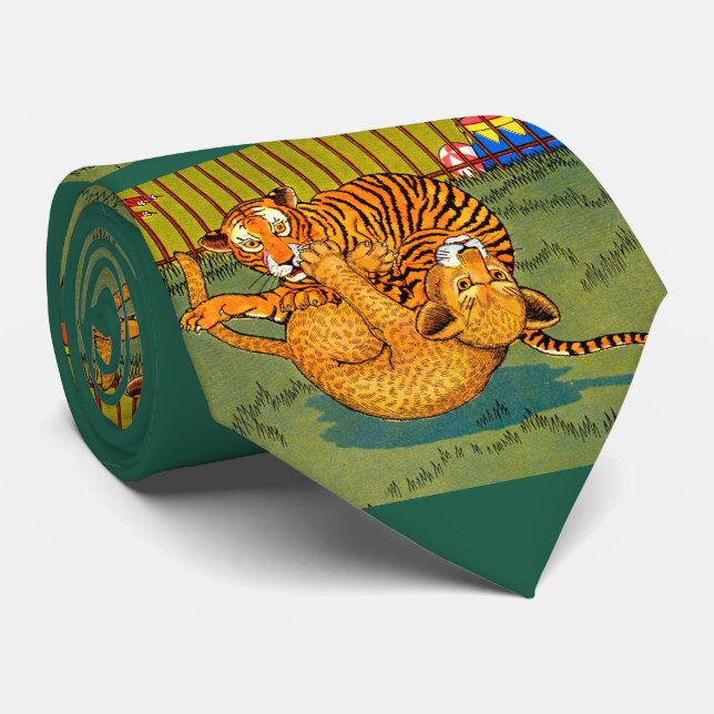 brottning av tiger och puma slips (Rullad)