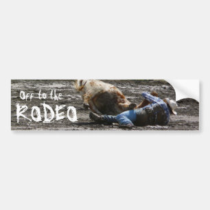 Brottning för RodeoCowboyråd Bildekal