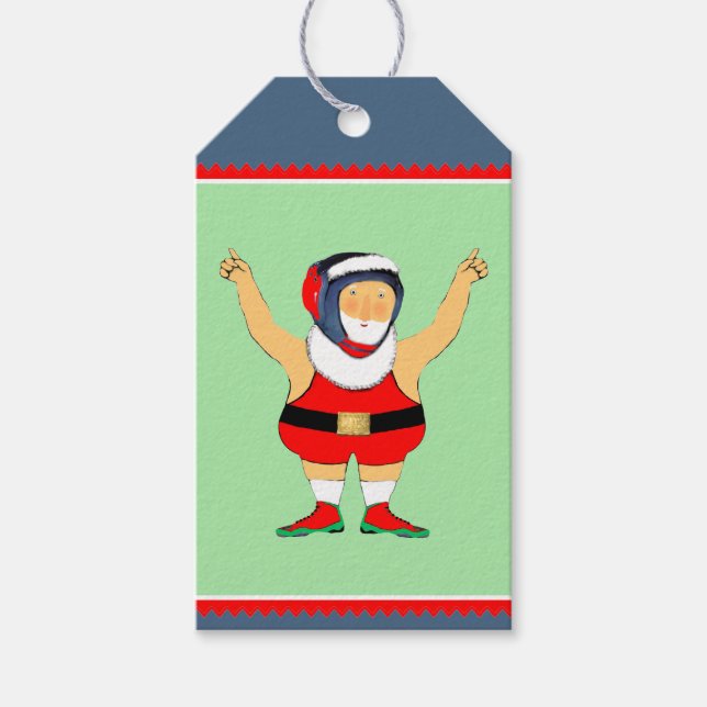 Brottning Julpresentkort Presentetikett (Framsidan)