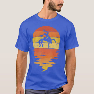 brottning retro solnedgång 70-tal vintage brottnin t shirt