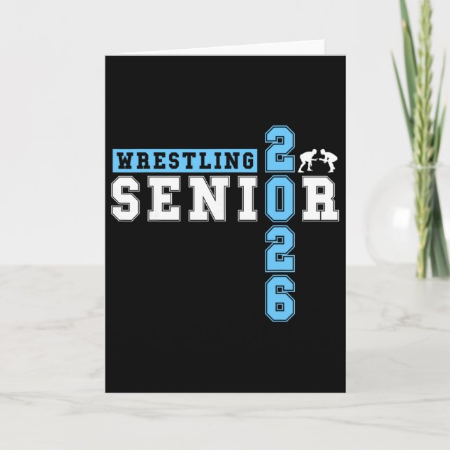 Brottning Senior Night Brottning Senior 2026 Exame Kort (Framsida)