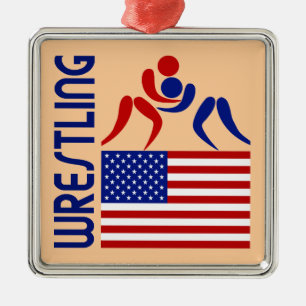 Brottning United States Julgransprydnad Metall