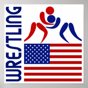 Brottning United States Poster
