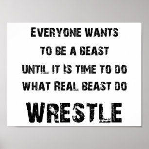 brottning - verklig beast poster
