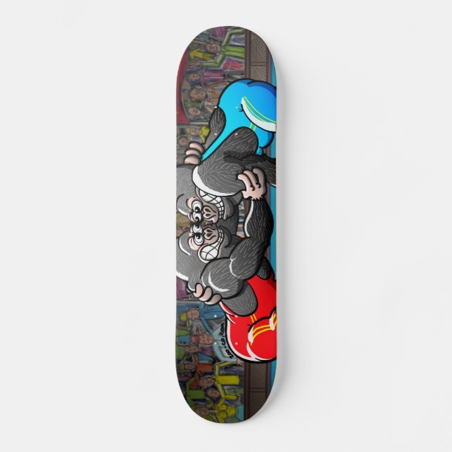 Brottninggorillor Mini Skateboard Bräda 18,7 Cm (Framsida)