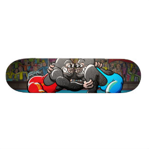 Brottninggorillor Mini Skateboard Bräda 18,7 Cm