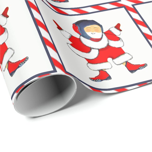 Brottningsbrottare Holiday Present Presentpapper (Rullad Hörn)