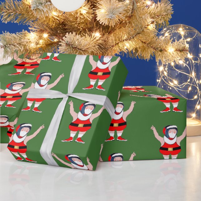 Brottningsbrottare jul present presentpapper (Helgdagar)