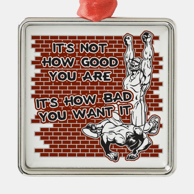 Brottningseger Julgransprydnad Metall (Framsidan)