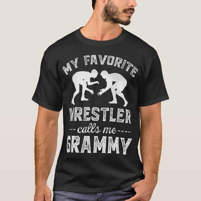 Brottningsgrammatik - Rollig brottare Brottningssä T Shirt (Framsida)