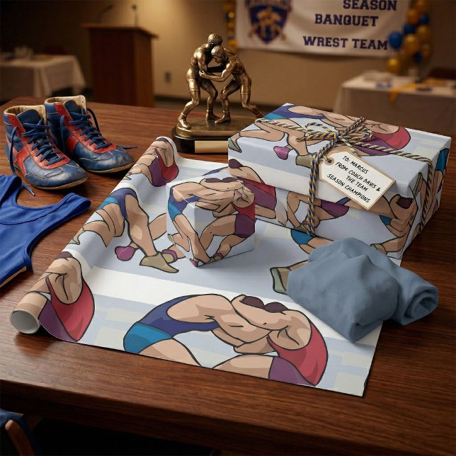 Brottningsmatch Presentpapper (Skapare uppladdad)