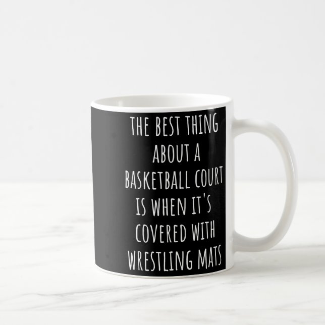 Brottningsmattor sak om basketplan  kaffemugg (Höger)