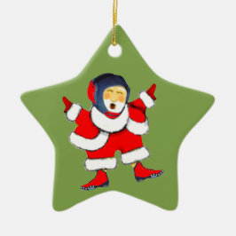 Brottningspresent jul julgransprydnad keramik