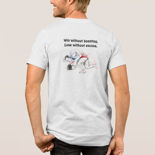 Brottningsvinst / förlust t shirt (Baksida)