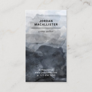 Brotts- författare för sandig vattenfärg visitkort