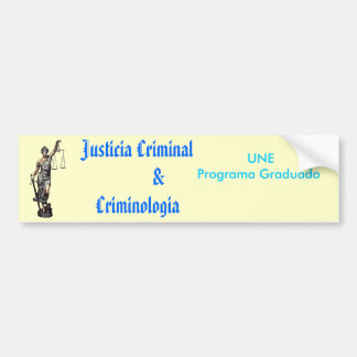 brottslig $-criminologia för justicia bildekal
