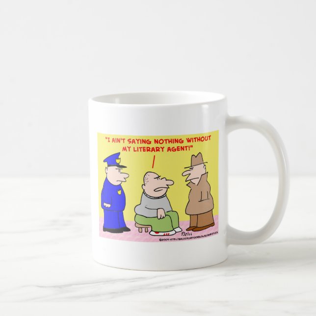 brottslig litterär agent kaffemugg (Höger)