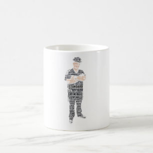 Brottslig rättvisa kaffemugg