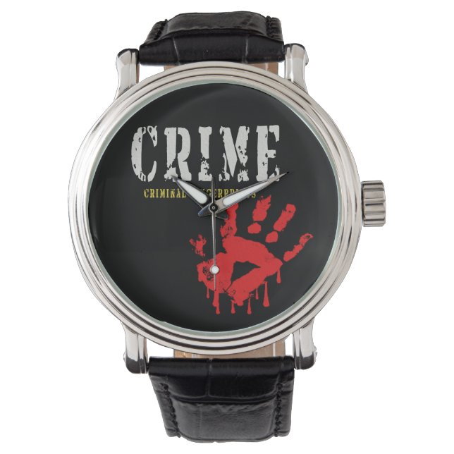 Brottsligt fingeravtryck eWatch Watch Armbandsur (Framsida)