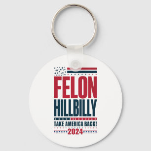 Brottsling Hillbilly 2024 Trump Vance 2024 Valet Nyckelring