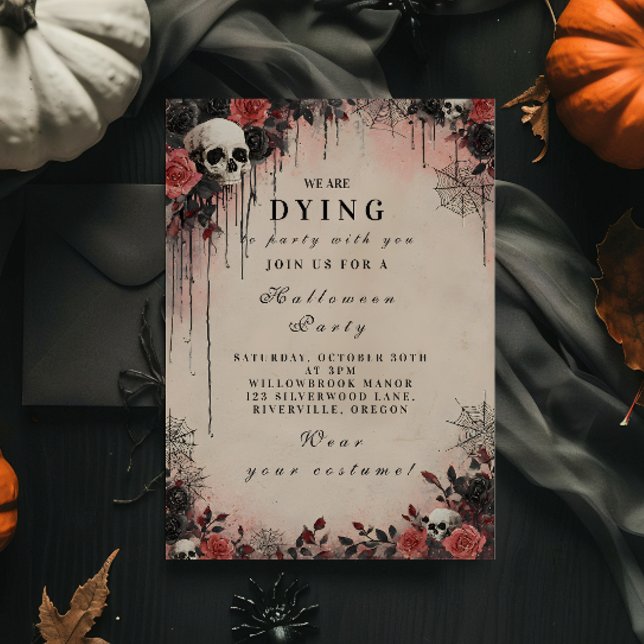 Brottsmålsman Ro Halloween Natt Inbjudningar (Skapare uppladdad)